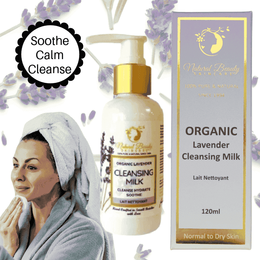 Organic Lavender Cleansing Milk - - Natural Beauty Skincare® - Nature's Creations - Shop Online