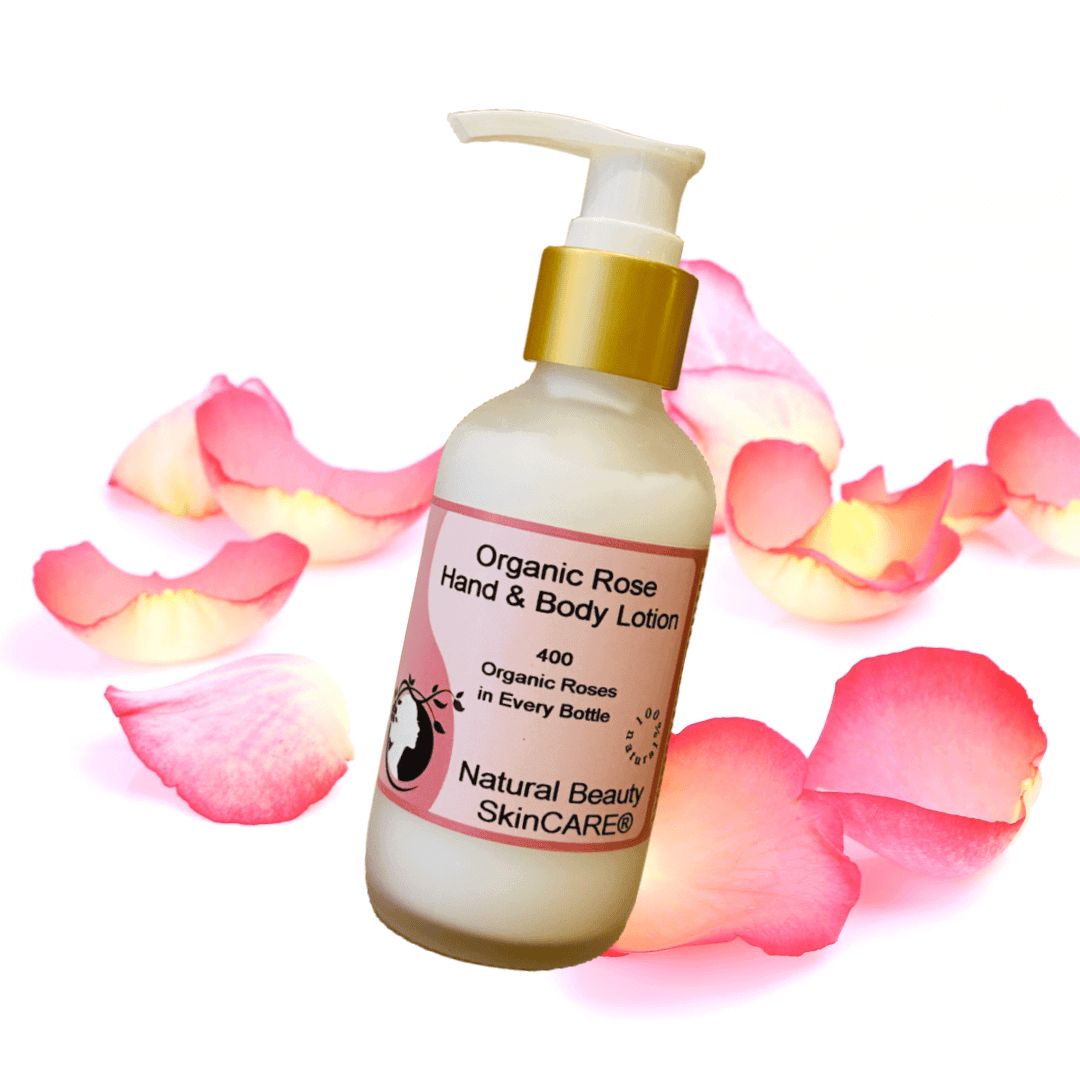 Organic Rose Otto Aroma-Therapy Body Lotion - Natural Beauty Skincare® - Nature's Creations - Shop Online