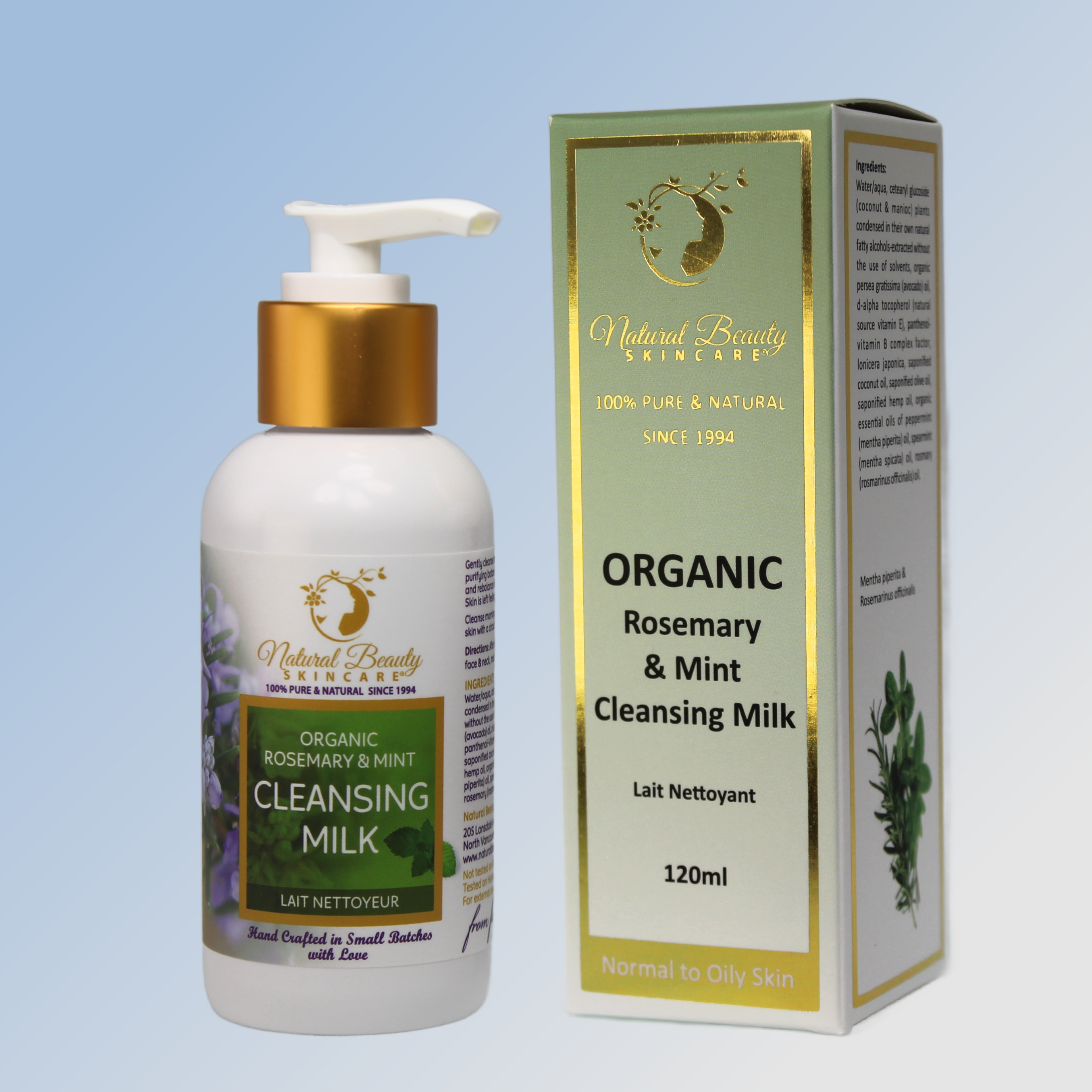 Organic Mint & Rosemary Cleansing Milk