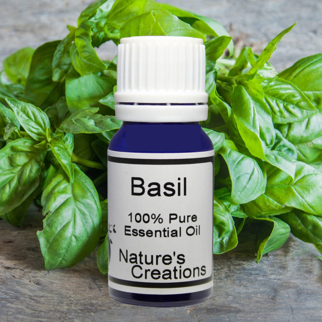 Basil Essential Oil 10ml - Natural Beauty Skincare® - Nature's Creations - Shop Online