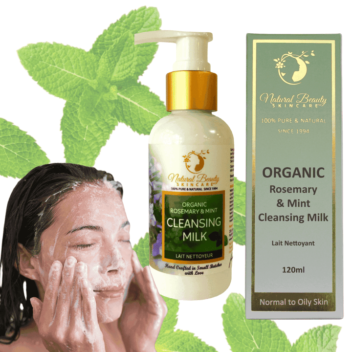 Organic Mint & Rosemary Cleansing Milk - Natural Beauty Skincare® - Nature's Creations - Shop Online