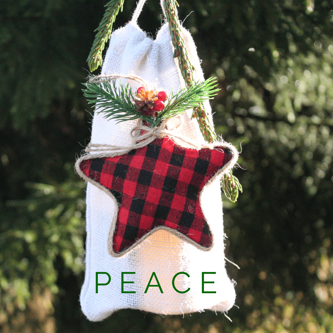 P E A C E Christmas Ornament Keepsake - Natural Beauty Skincare® - Nature's Creations - Shop Online