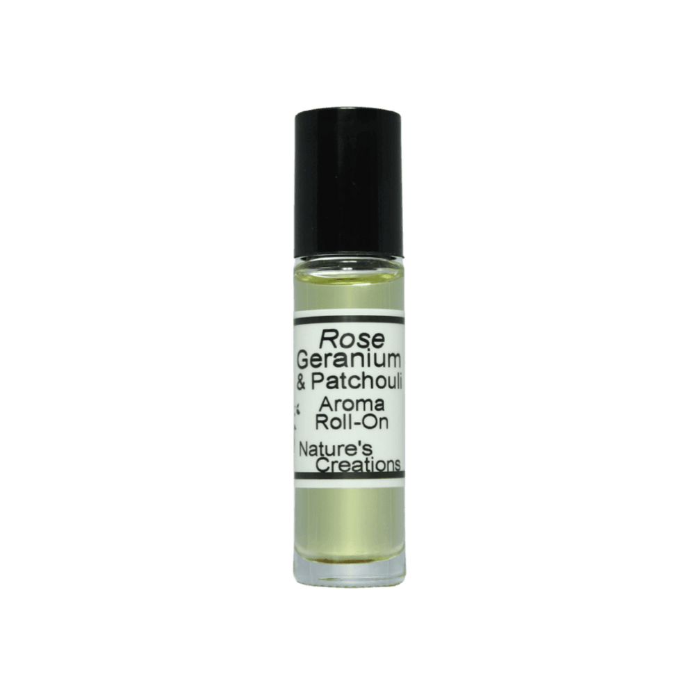 Organic Rose Geranium & Patchouli Roll On - Natural Beauty Skincare® - Nature's Creations - Shop Online