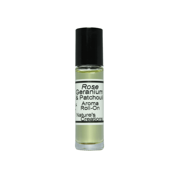 Organic Rose Geranium & Patchouli Roll On - Natural Beauty Skincare® - Nature's Creations - Shop Online