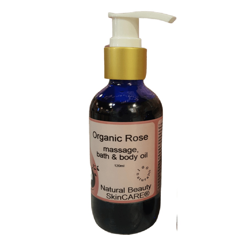 Rose Body/Bath/Massge Oil - Natural Beauty Skincare® - Nature's Creations - Shop Online