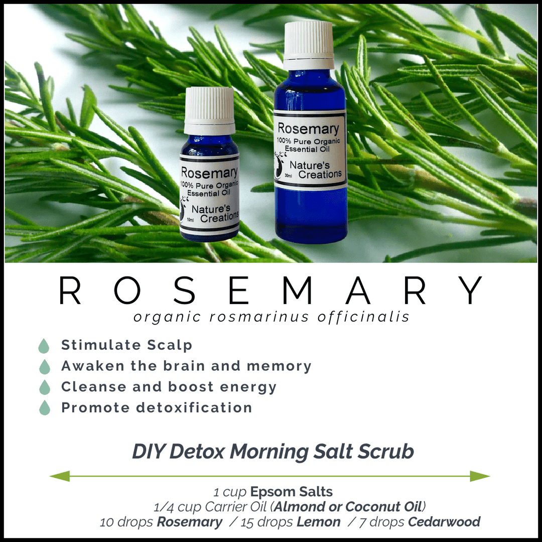 Rosemary Essential Oil - Natural Beauty Skincare® - Nature's Creations - Shop Online