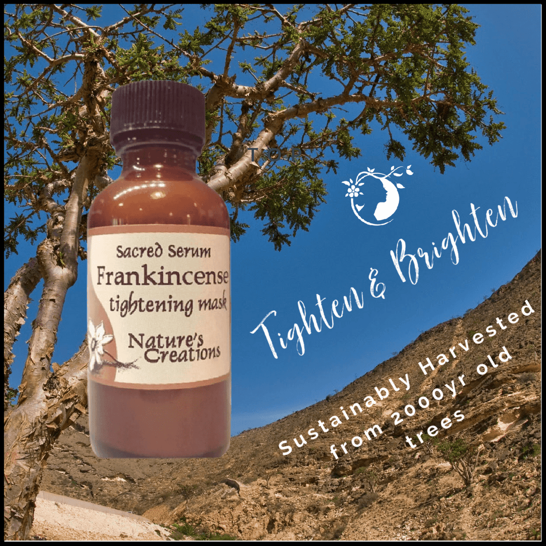 Organic Sacred Frankincense Tightening Mask - Natural Beauty Skincare® - Nature's Creations - Shop Online