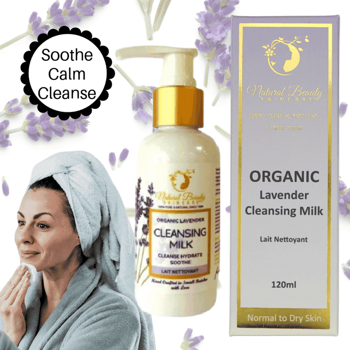 Organic Lavender Cleansing Milk - - Natural Beauty Skincare® - Nature's Creations - Shop Online