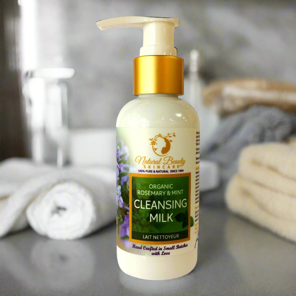 Organic Mint & Rosemary Cleansing Milk - Natural Beauty Skincare® - Nature's Creations - Shop Online