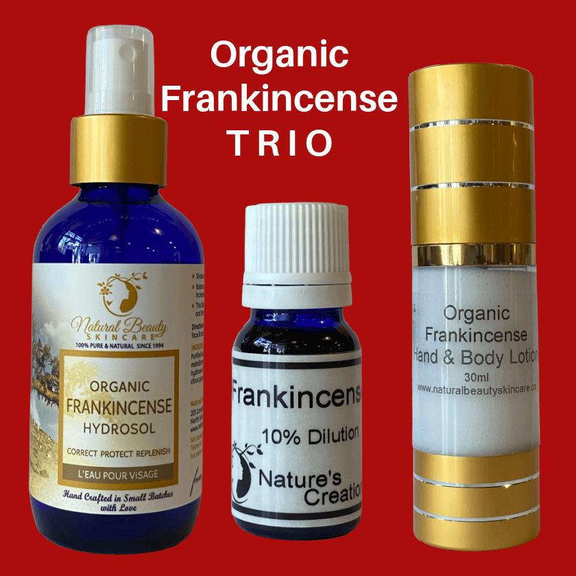 Organic Frankincense Christmas Trio - Natural Beauty Skincare® - Nature's Creations - Shop Online